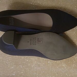 Eileen Fisher Navy Vero Cuoio Knit pumps Size 8
